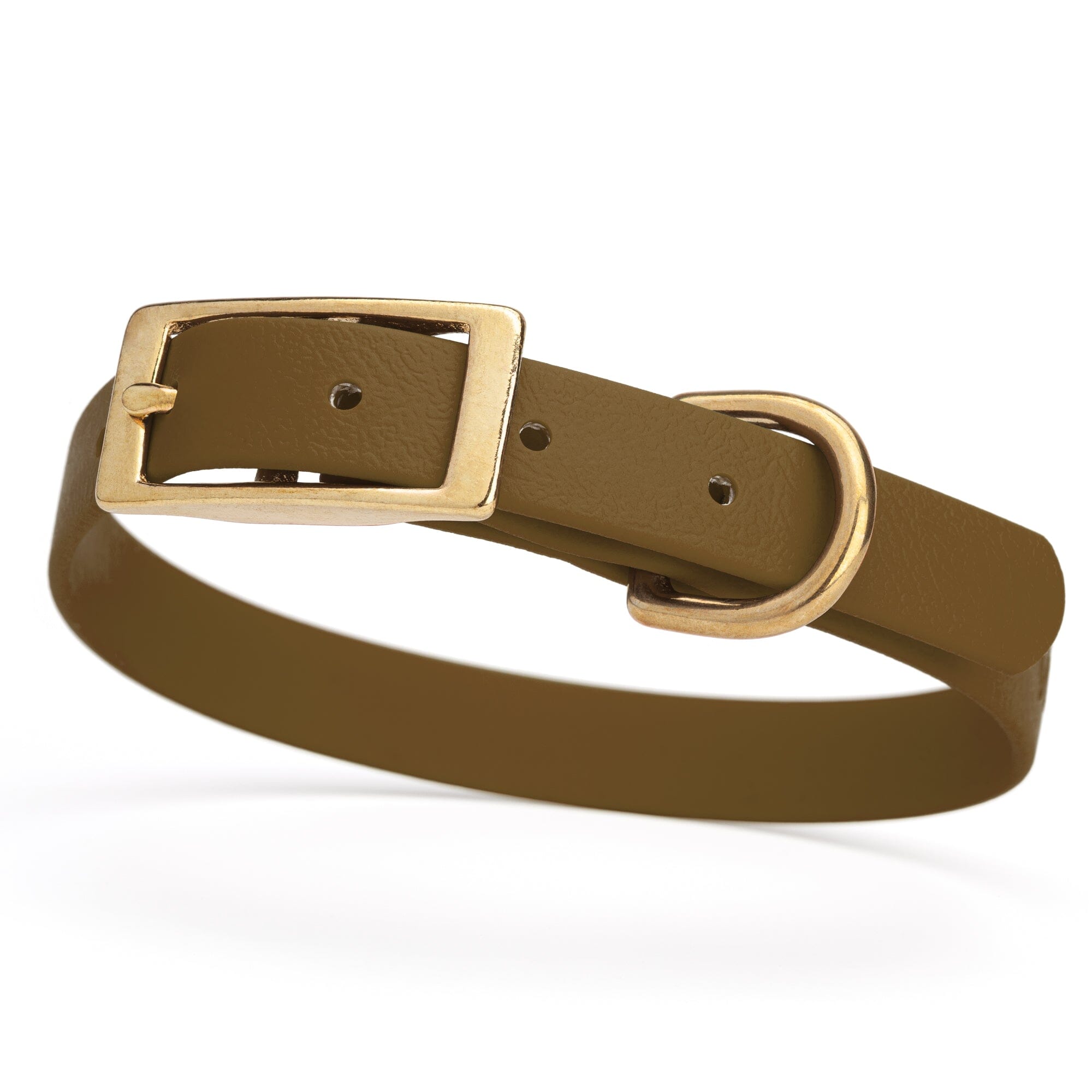 Viper Biothane Waterproof Dog Collar - Brass Hardware - Size S (12