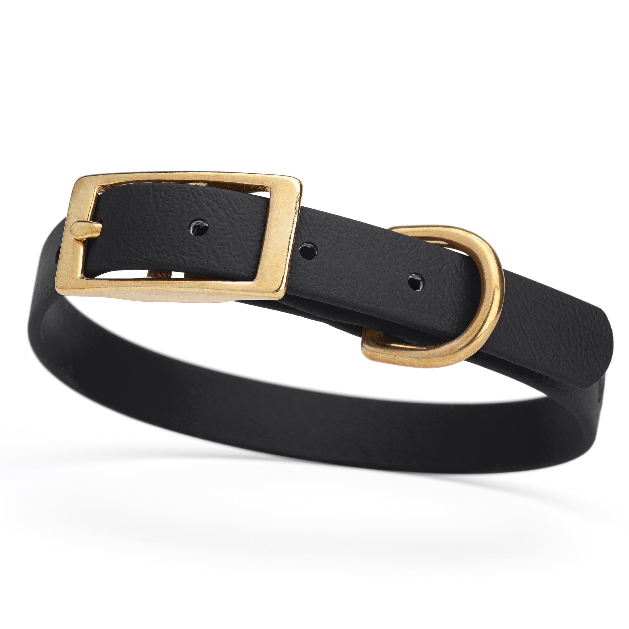 Viper Biothane Waterproof Dog Collar - Brass Hardware - Size S (12