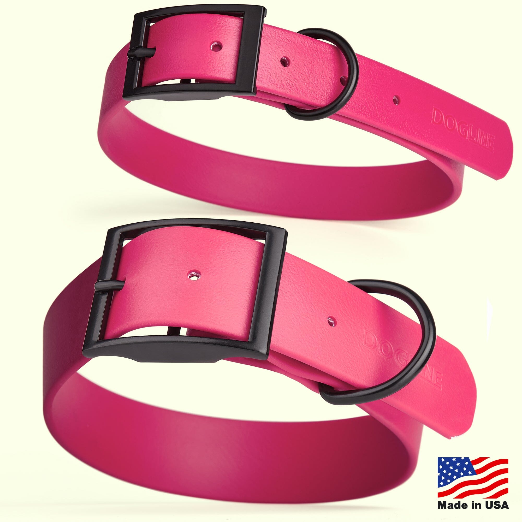 Biothane Waterproof Dog Collar - 1.5in Wide - Large (16 to 20 inches)