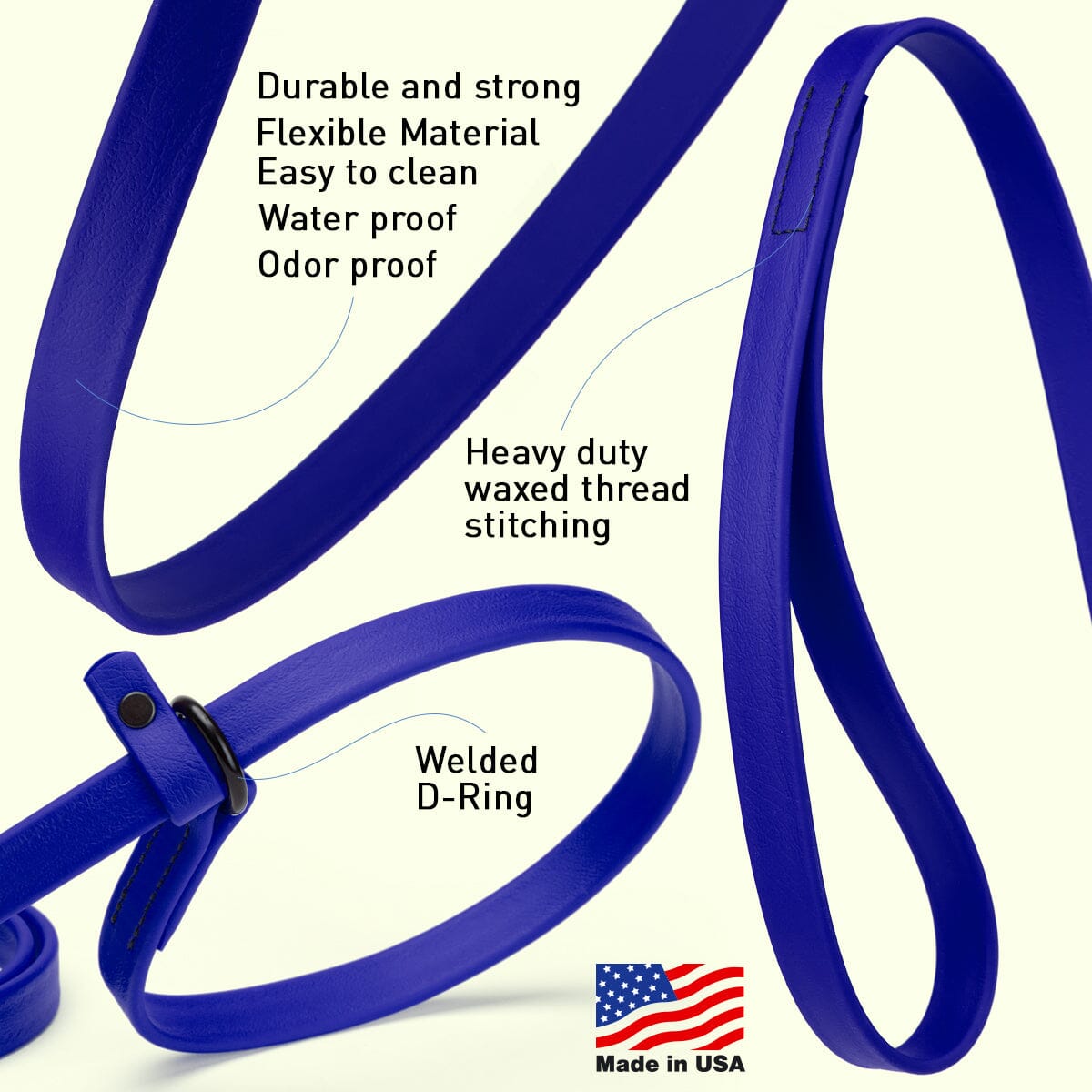 Biothane Slip Lead for Dogs, 5FT and 7FT
