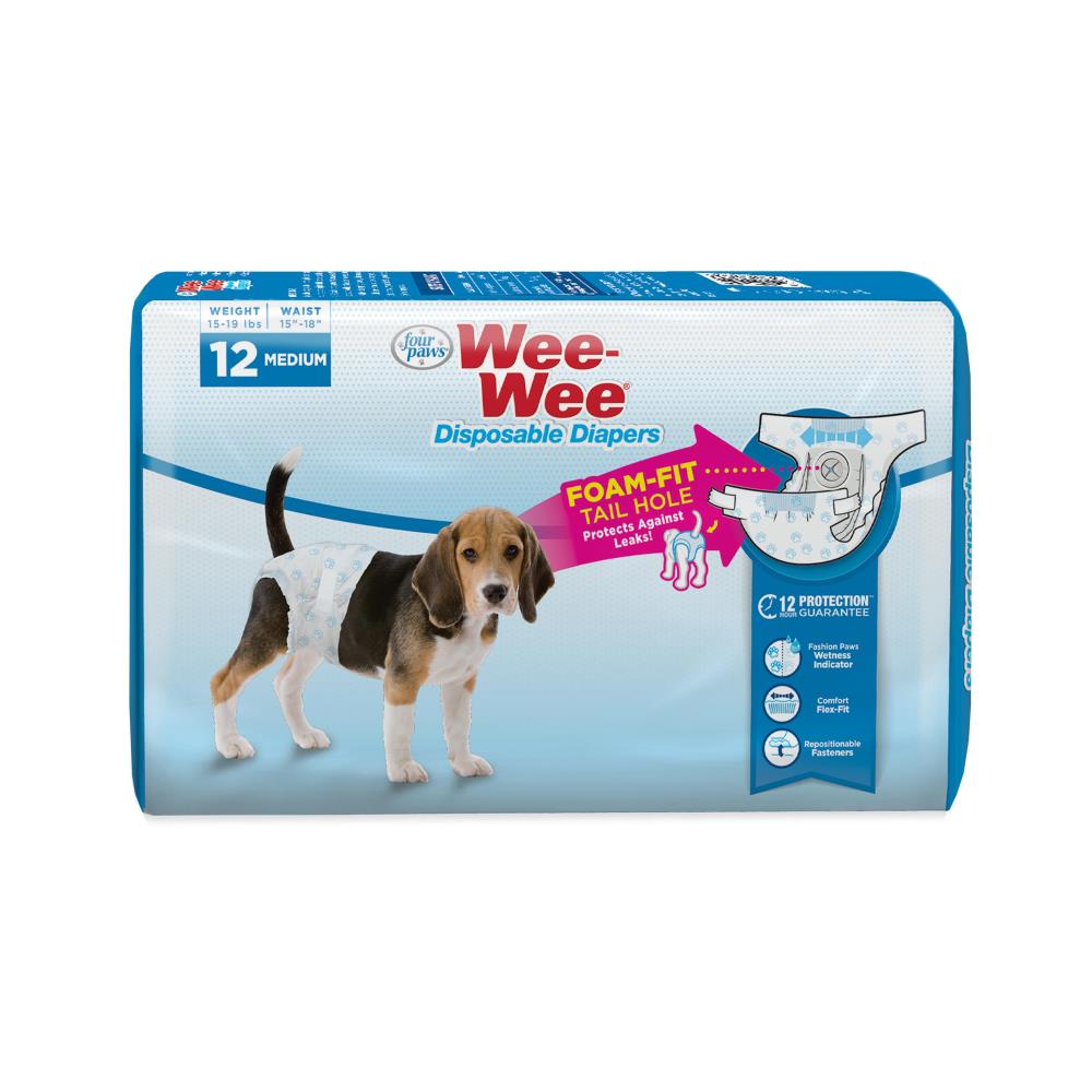 Four Paws Wee-Wee® Disposable Dog Diapers (12 count)