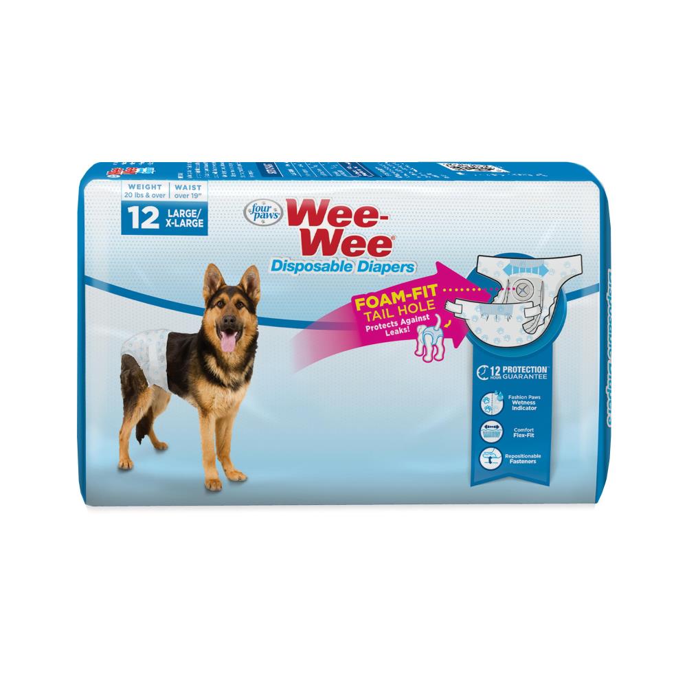 Four Paws Wee-Wee® Disposable Dog Diapers (12 count)