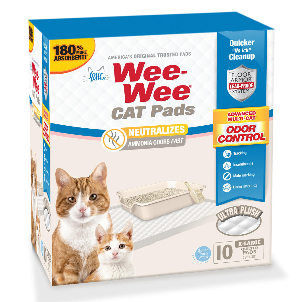 Four Paws Wee-Wee Litter Box System Cat Pads