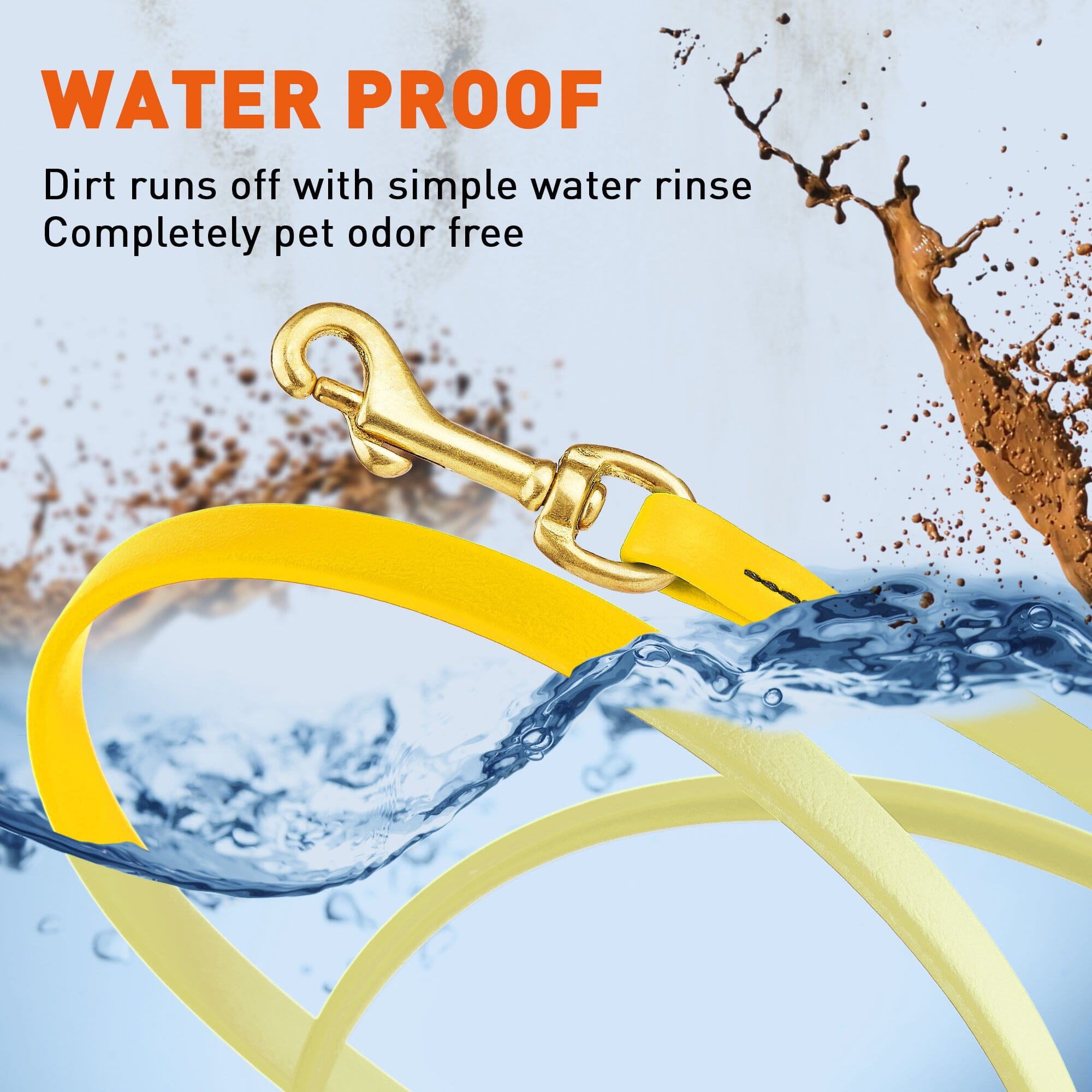 Viper Biothane Long Line 10 ft Lead with Brass Hardware