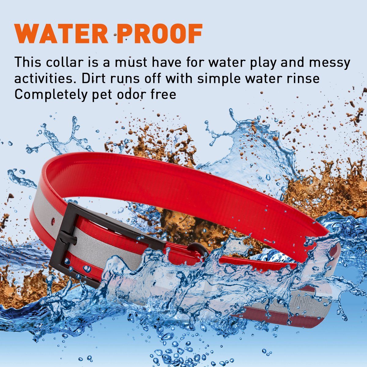 Biothane Translucent Reflective Dog Collar