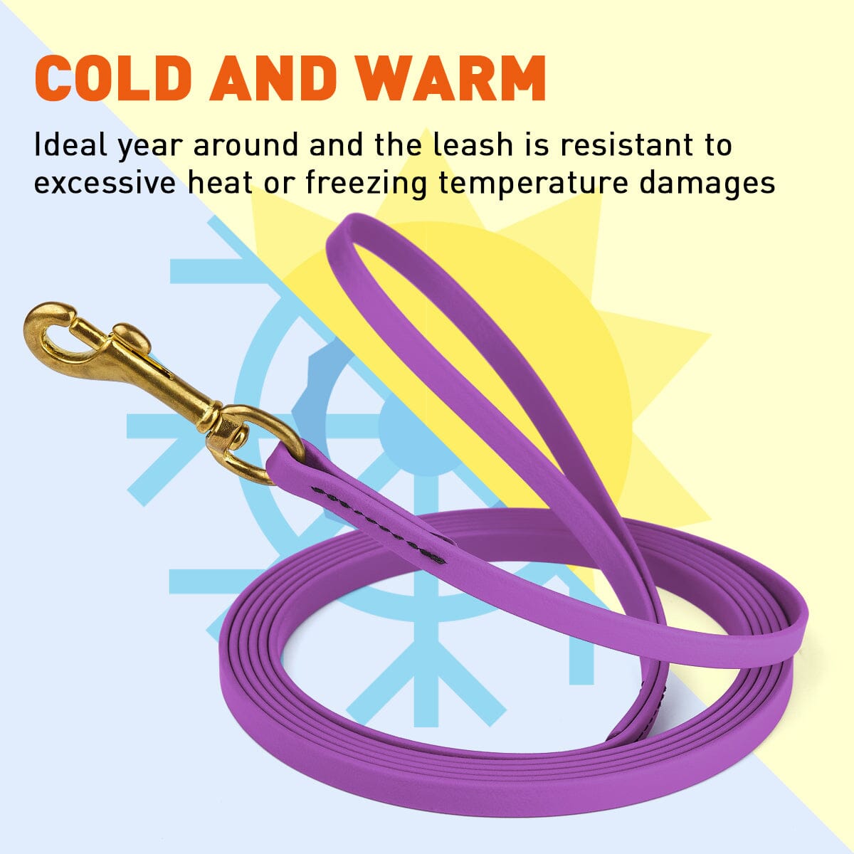 Viper Biothane Long Line 20 ft Lead with Brass Hardware