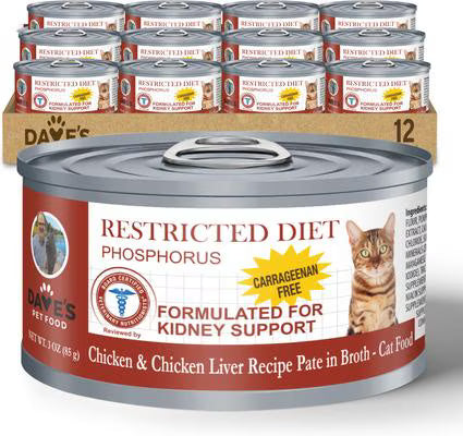 Dave's Pet Food Cat Restricted Phosphorus Diet Chicken (3oz)