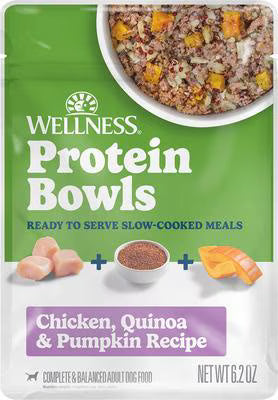 Wellness Protein Bowls Dog Chicken, Quinoa & Pumpkin Adult (6.2oz)