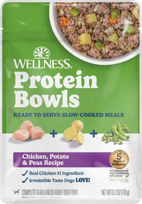 Wellness Protein Bowls Dog Chicken, Potato & Peas Adult (6.2oz)