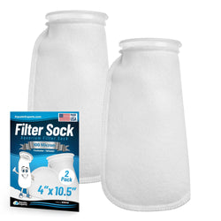 Aquatic Experts Aquatic Experts 4" Ring Aquarium Filter Sock 100 Micron for Saltwater & Reef Aquariums