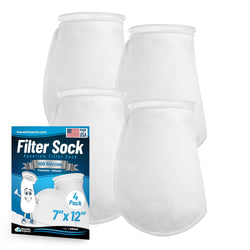 Aquatic Experts 7" Ring Aquarium Filter Sock 100 Micron for Saltwater & Reef Aquariums