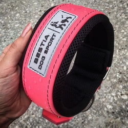 BESTIA DOG SPORT COLLAR NEON PINK