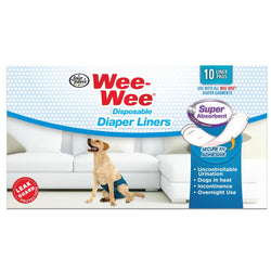 Paquete de 10 pañales desechables súper absorbentes para perros Four Paws Wee-Wee®