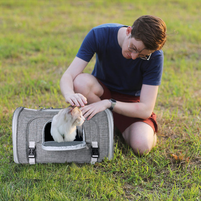 Mr. Peanut's Monterey Series Airline Compliant Horizontal Backpack Pet Carrier