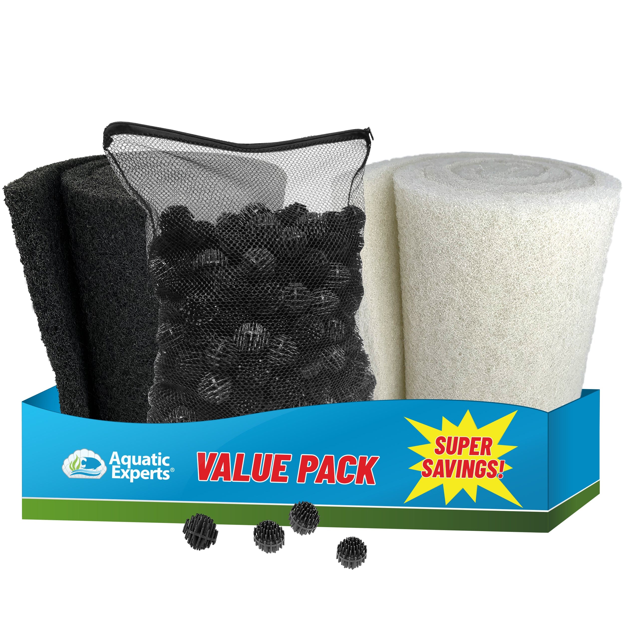 Ultimate Pond Clarity Bundle – Filter Pads & Bio Balls Kit | Aquatic Experts