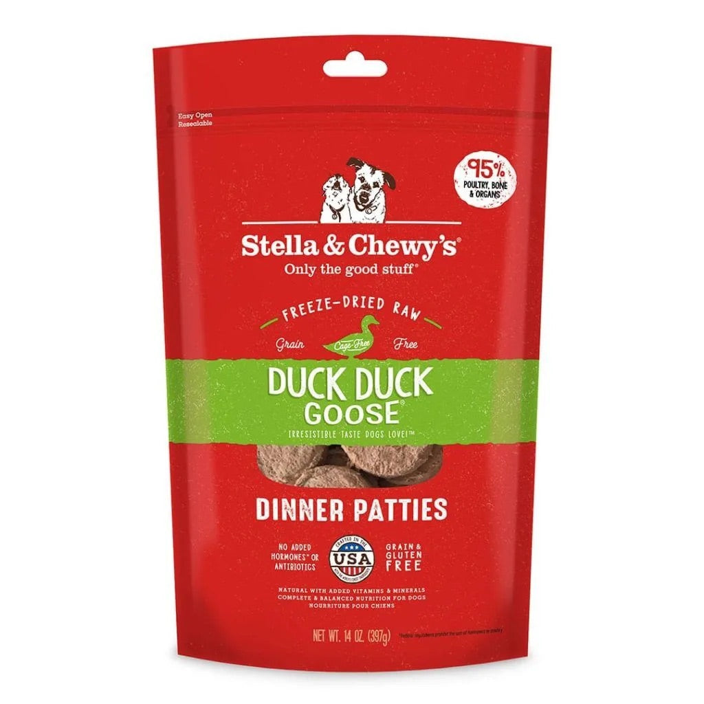 Comida para perros de pato liofilizada Stella & Chewy's de 25 oz