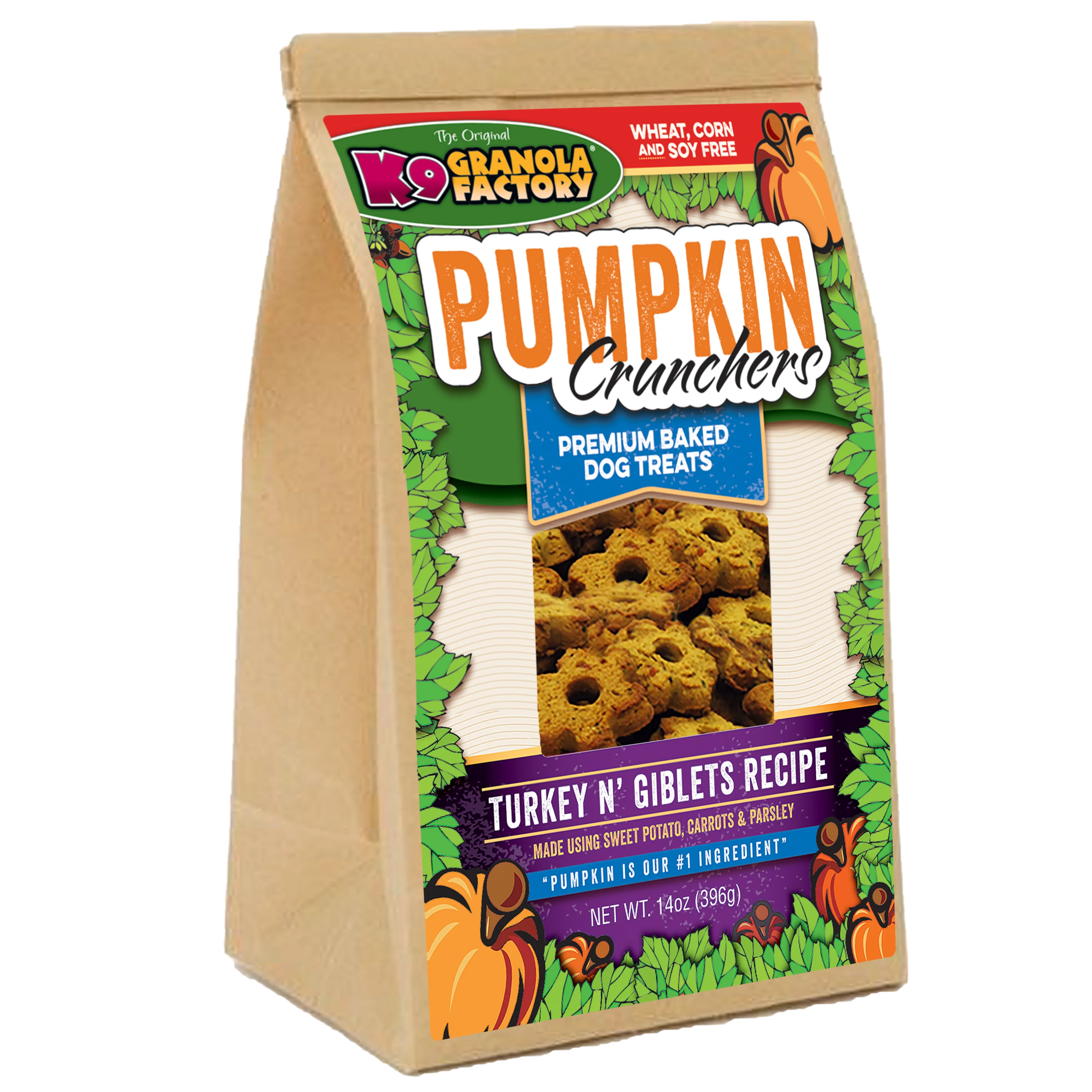 K9G CALABAZA TRITURADORA DE MENÚS DE PAVO 14oz