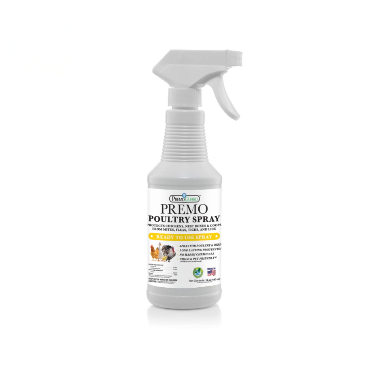 Poultry Spray | Plant Based Natural Non-Toxic | Premo Guard