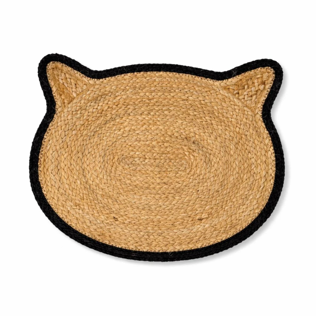 Park Life Designs Oscar Cat Placemat | Black Edge