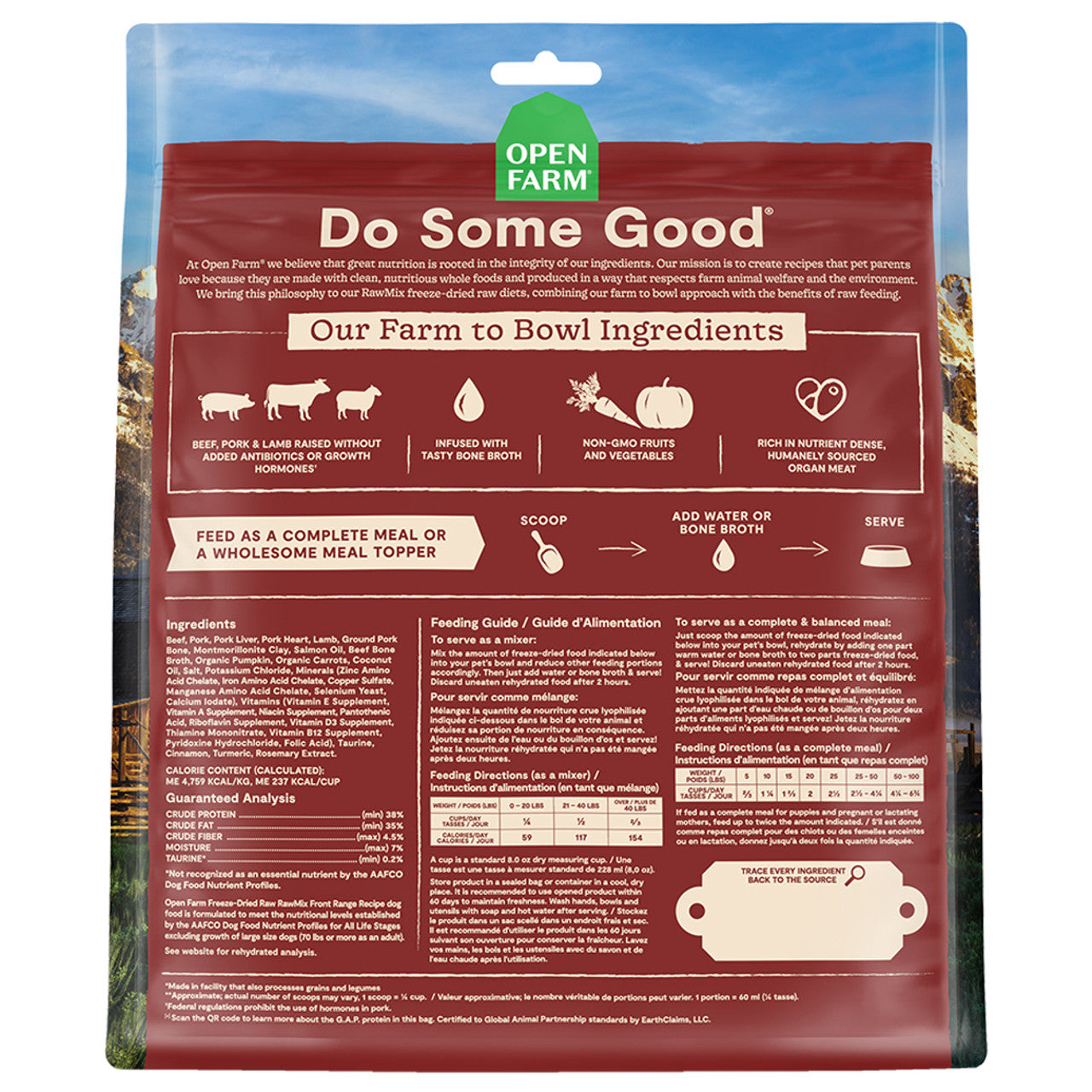 Open Farm Dog Grain Free Rawmix Morsel Front Range (13.5oz)