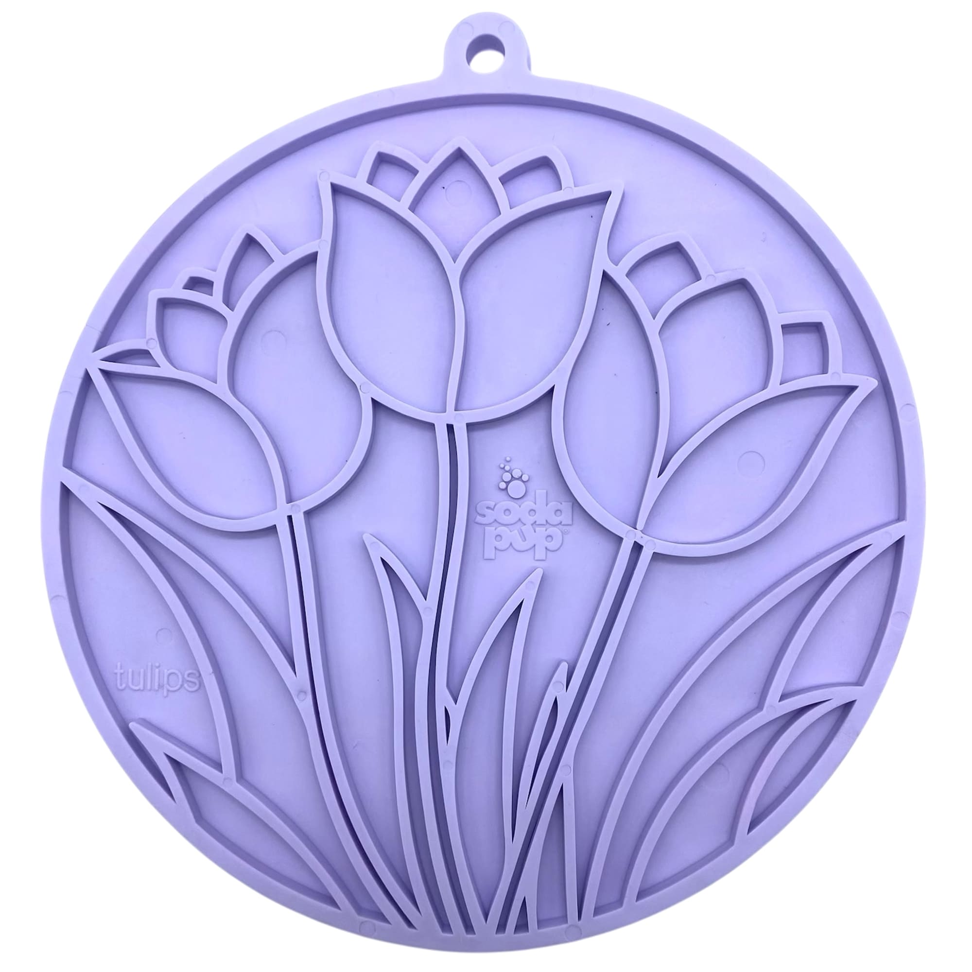 Tulip Design eMat - Enrichment Lick Mat For Dogs and Cats - With Suction Cups | USA Made