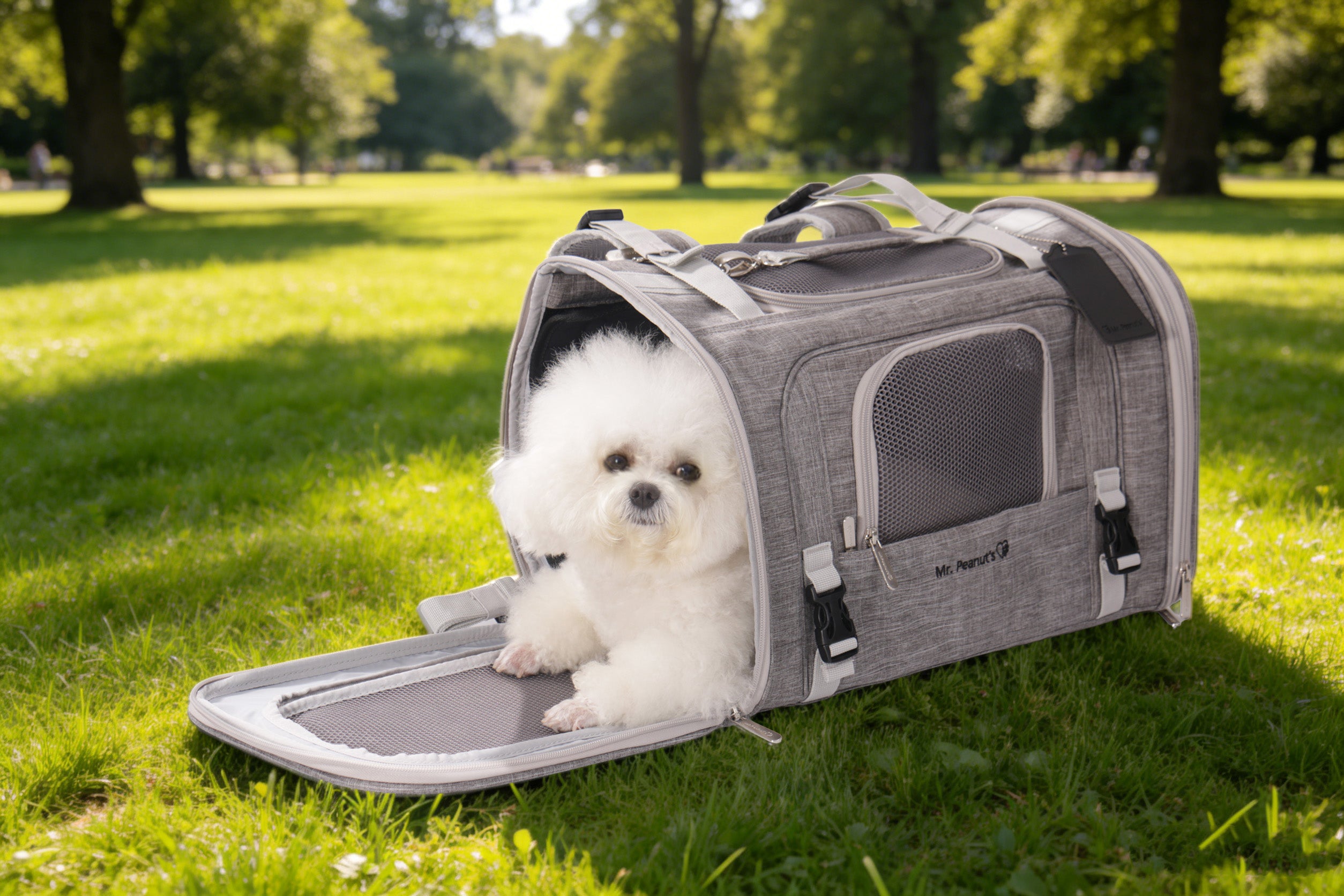 Mr. Peanut's Monterey Series Airline Compliant Horizontal Backpack Pet Carrier