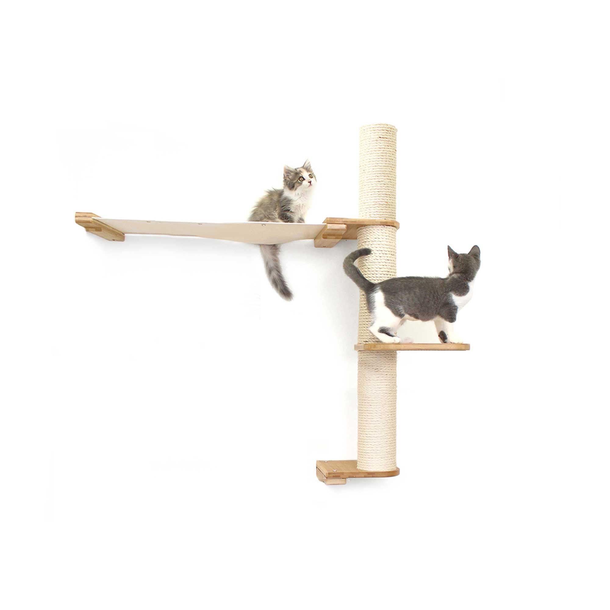 The Crow's Nest - A Wall Cat Scratcher with Hammock