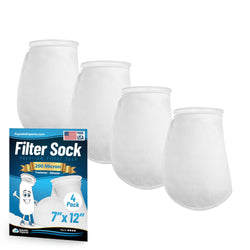 Aquatic Experts 7" Ring Aquarium Filter Sock 200 Micron for Saltwater & Reef Aquariums