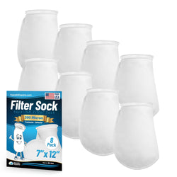 Aquatic Experts 7" Ring Aquarium Filter Sock 200 Micron for Saltwater & Reef Aquariums