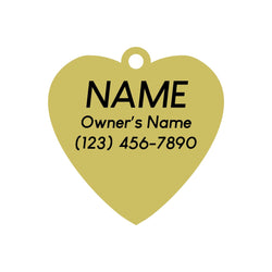 Smiling Heart Pet ID Tag