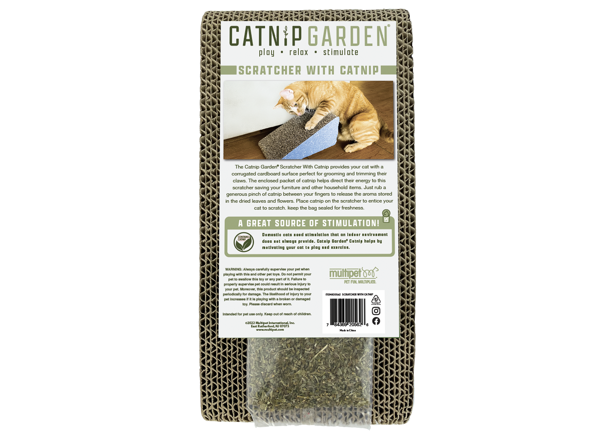 Multipet Catnip Garden®  Scratcher w/ Catnip