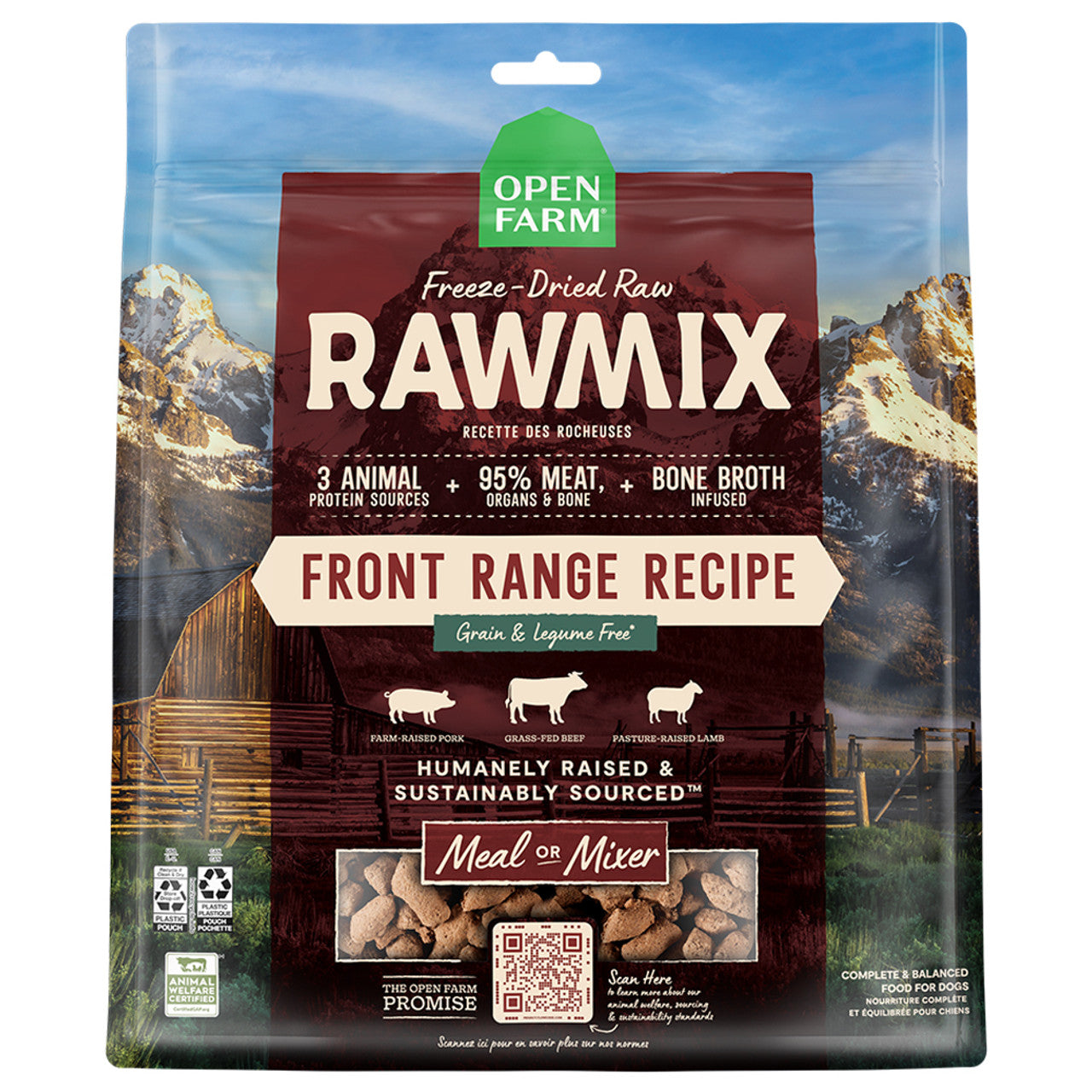 Open Farm Dog Grain Free Rawmix Morsel Front Range (13.5oz)