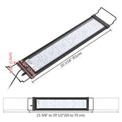 AquaBasik LED Aquarium Light with Timer RC RGBW 22-29"