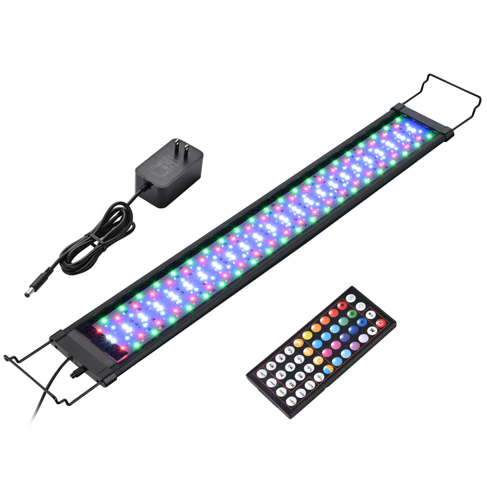 AquaBasik LED Aquarium Light with Timer RC RGBW 32-39