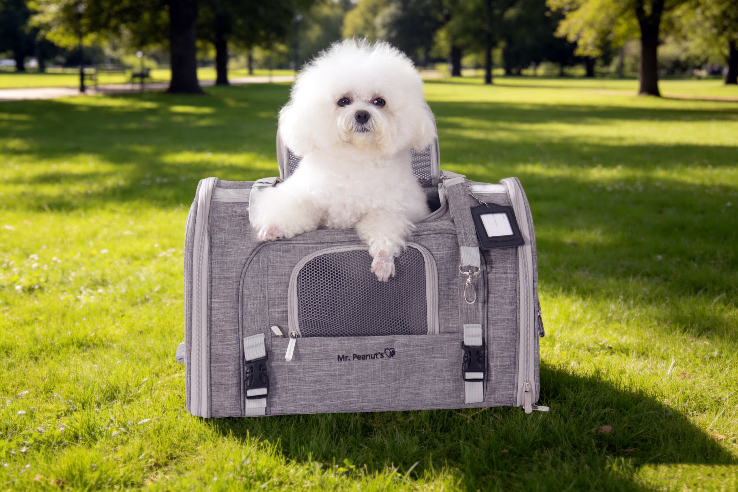 Mr. Peanut's Monterey Series Airline Compliant Horizontal Backpack Pet Carrier