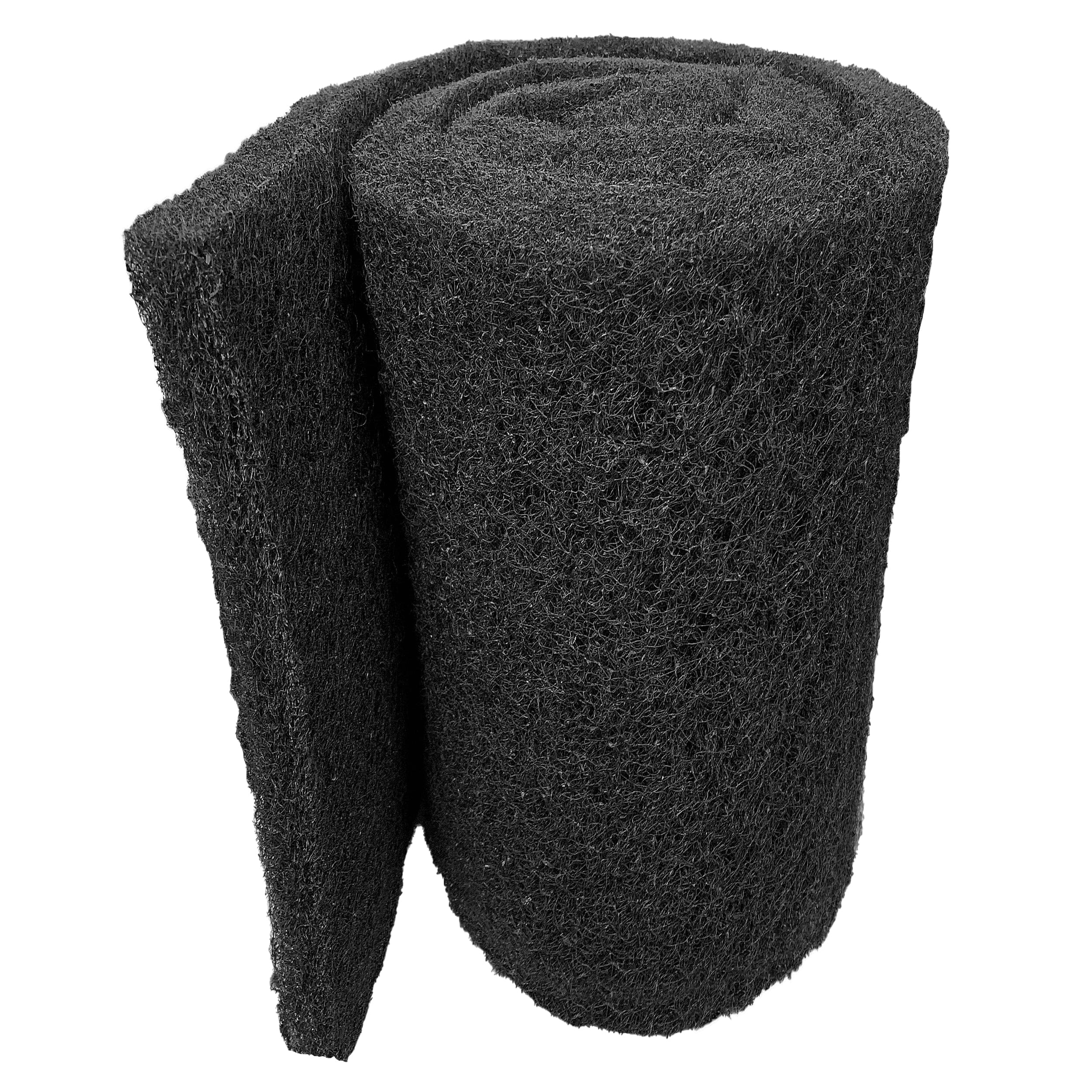 Classic Koi Pond Filter Pad COARSE - Black Bulk Roll Filter Media, Ultra-Durable Latex Coated for Fish Ponds