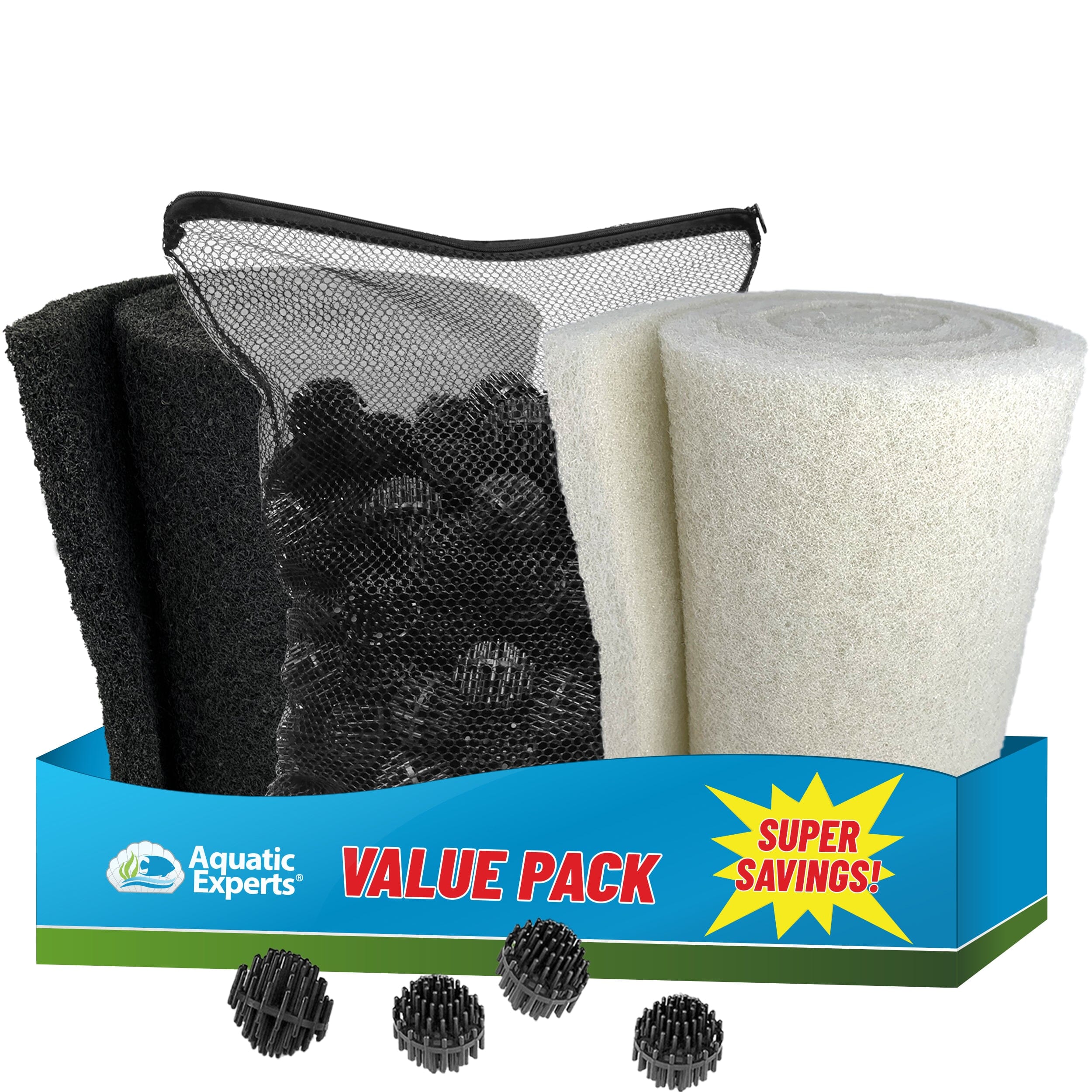 Koi Pond Coarse Filter Pad Black Bulk Roll – Durable Media | Aquatic Experts
