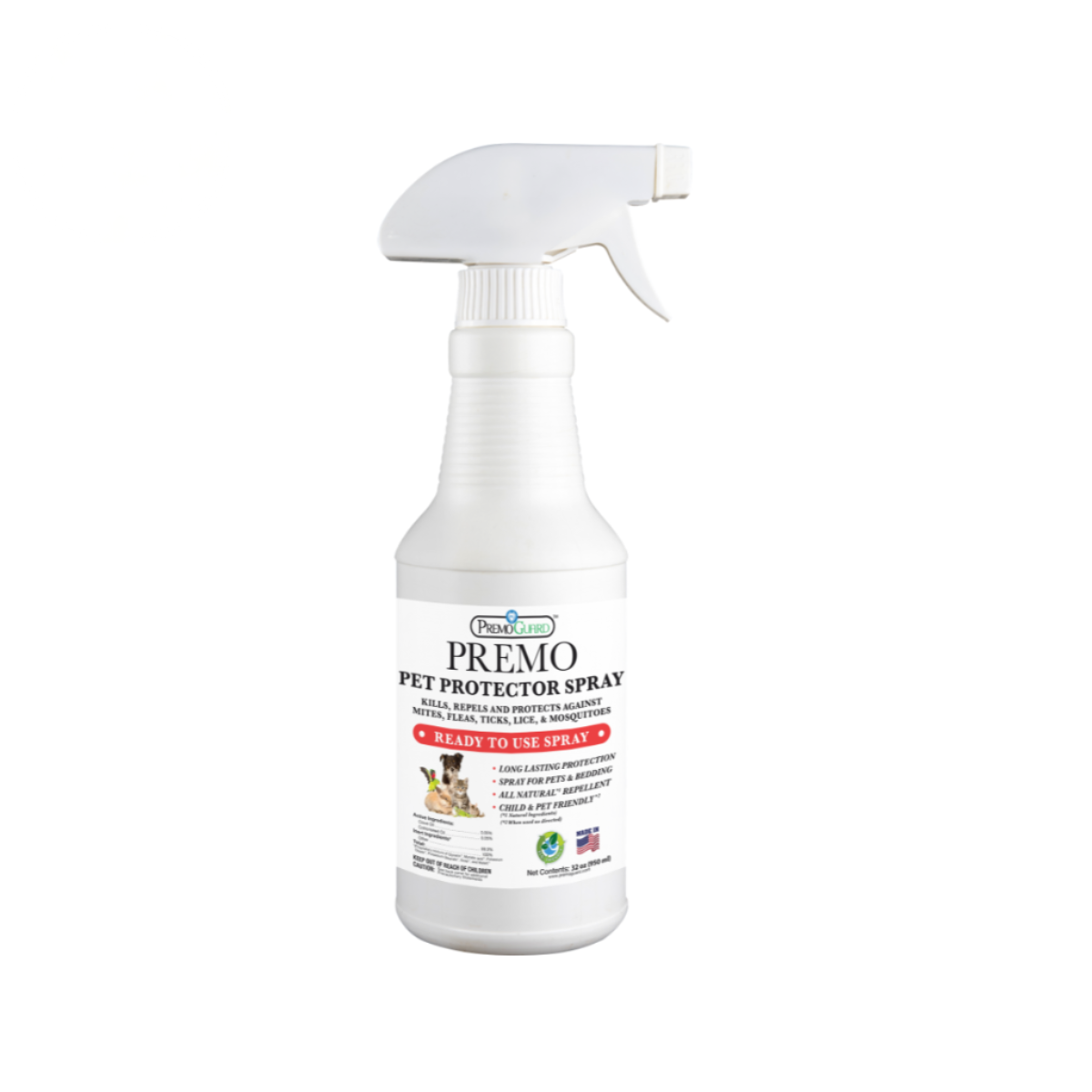 Pet Protector Spray | Plant Based Non-Toxic | Premo Guard (C)