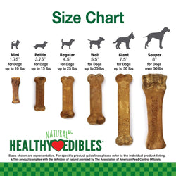 Nylabone Healthy Edibles All-Natural Long Lasting Roast Beef Dog Chew Treats (3pk) (1.5oz)