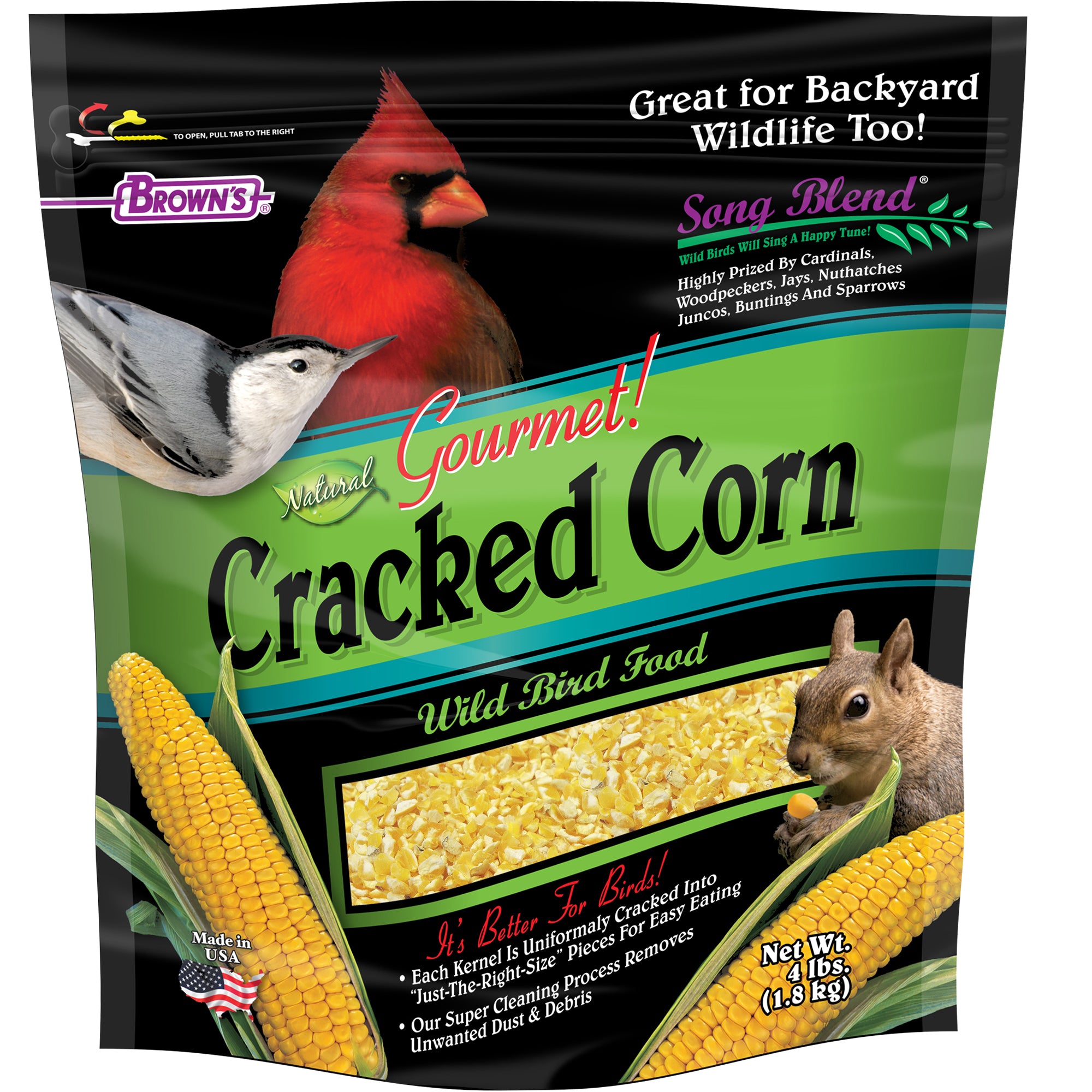 Brown's Wild Bird Cracked Corn (4lb)