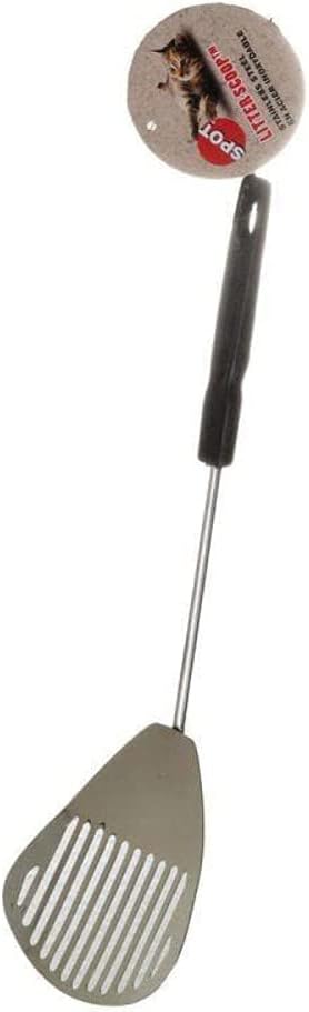 Spot Chrome Litter Scoop W/ Plastic Handle