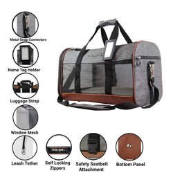 Mr. Peanut's Rhodium Series Standard Size Soft Sided Pet Carrier