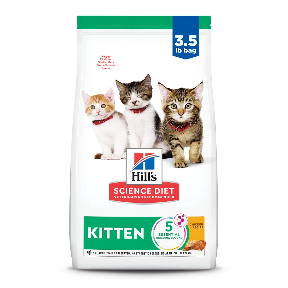 Hill's Science Diet 幼猫鸡肉配方干猫粮，3.5 磅袋装