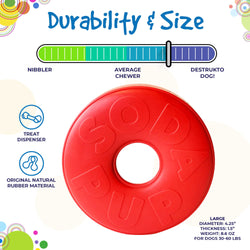 Life Ring Durable Rubber Chew Toy & Treat Dispenser