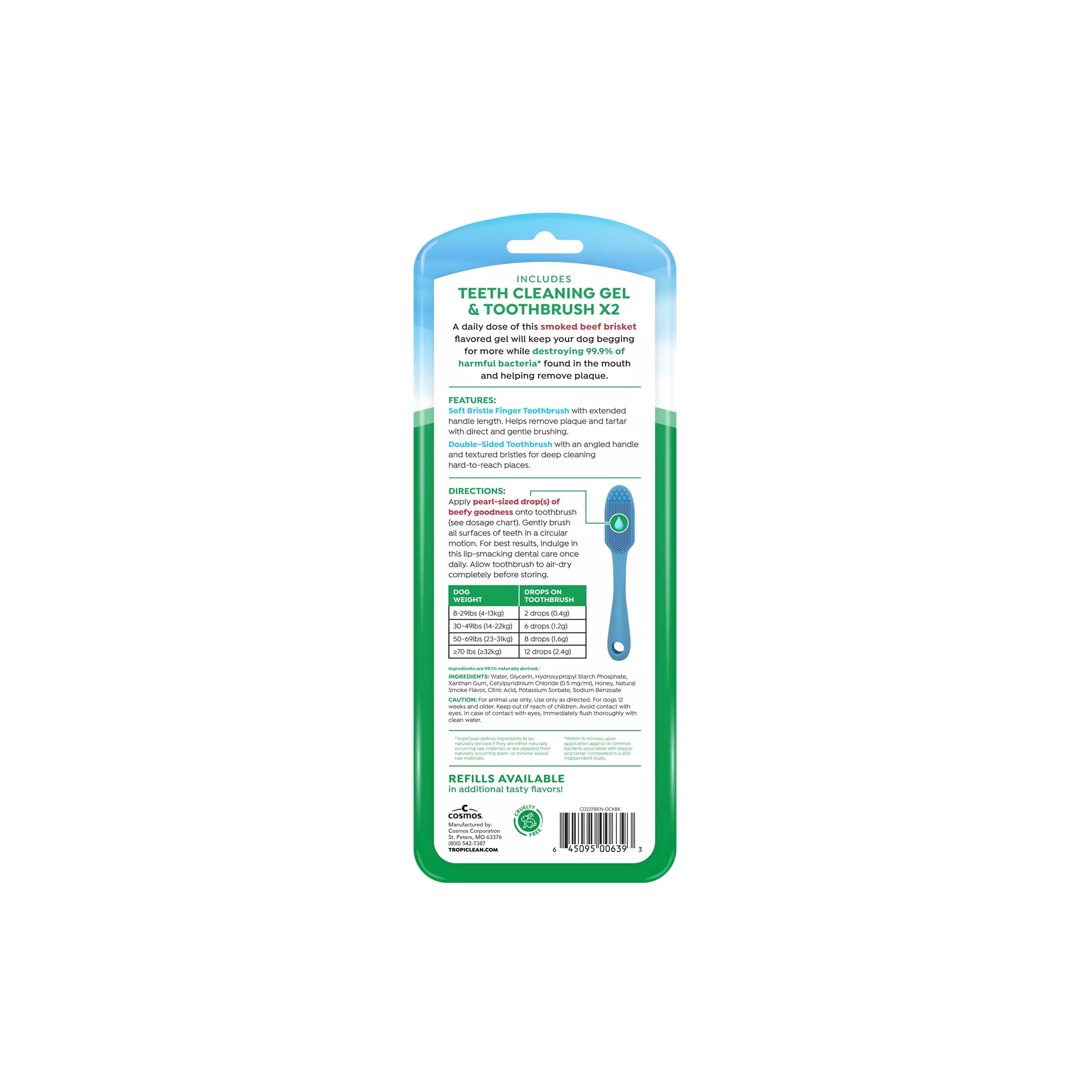 Tropiclean Fresh Breath Dog Enticer Kit Brisket (20oz)