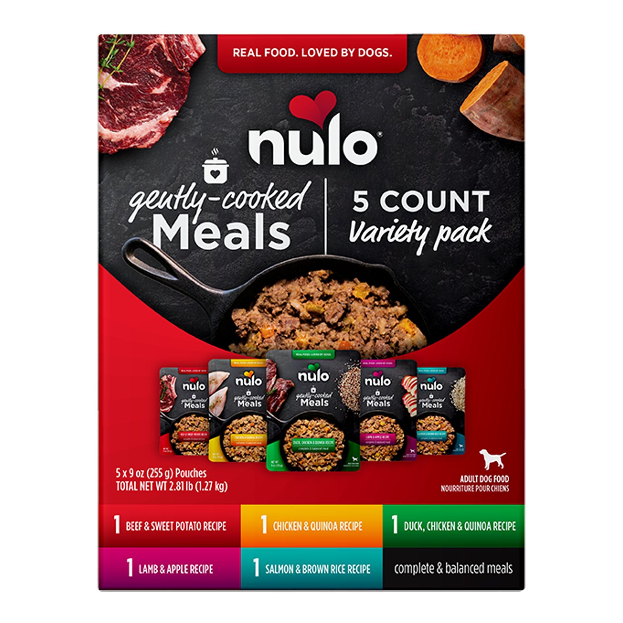 Nulo Dog Gently Cooked Meals Variety Pack- 5 (9oz)