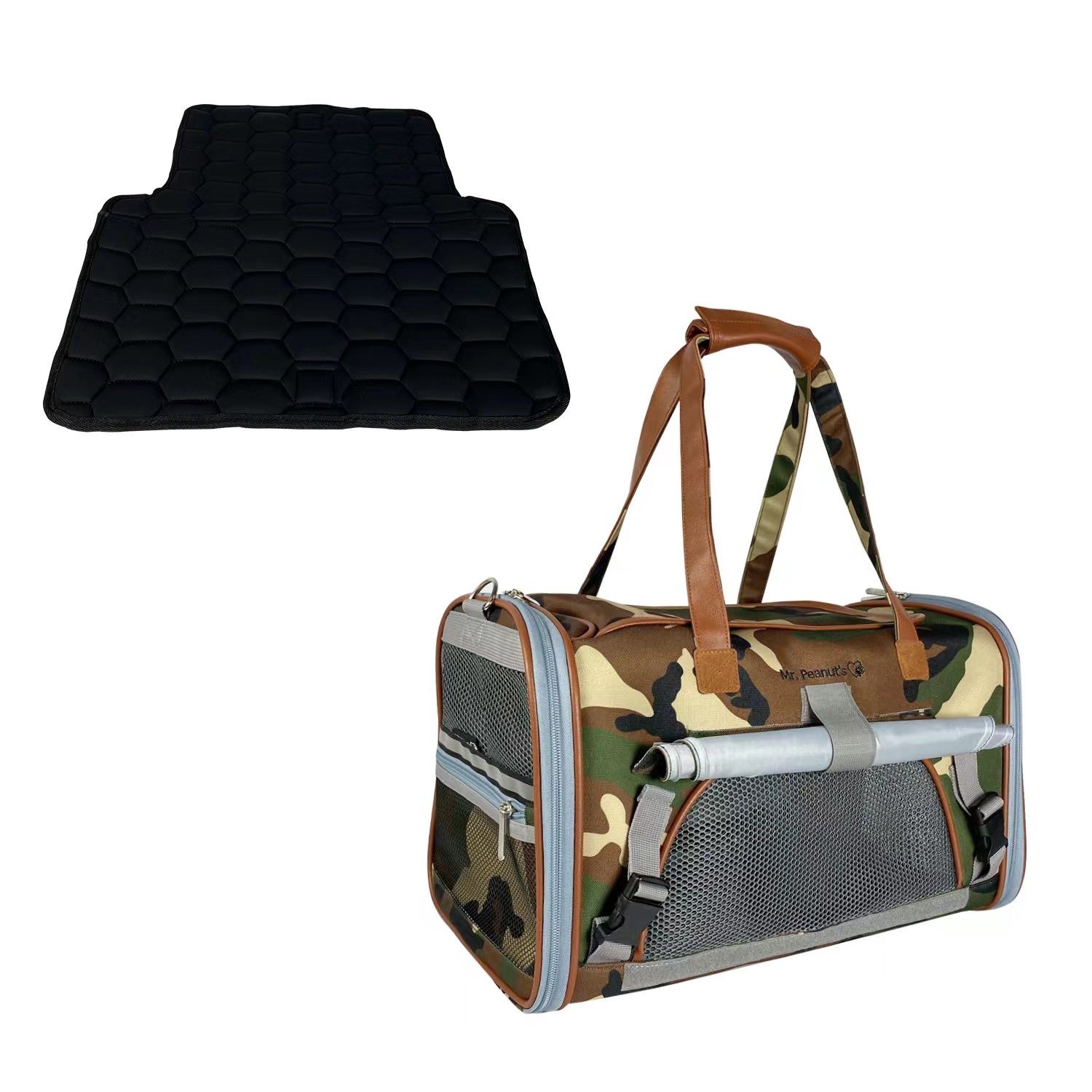 Mr. Peanut's Gold Series Standard Size Airline Compliant Expandable Pet Carrier - Prints Edition