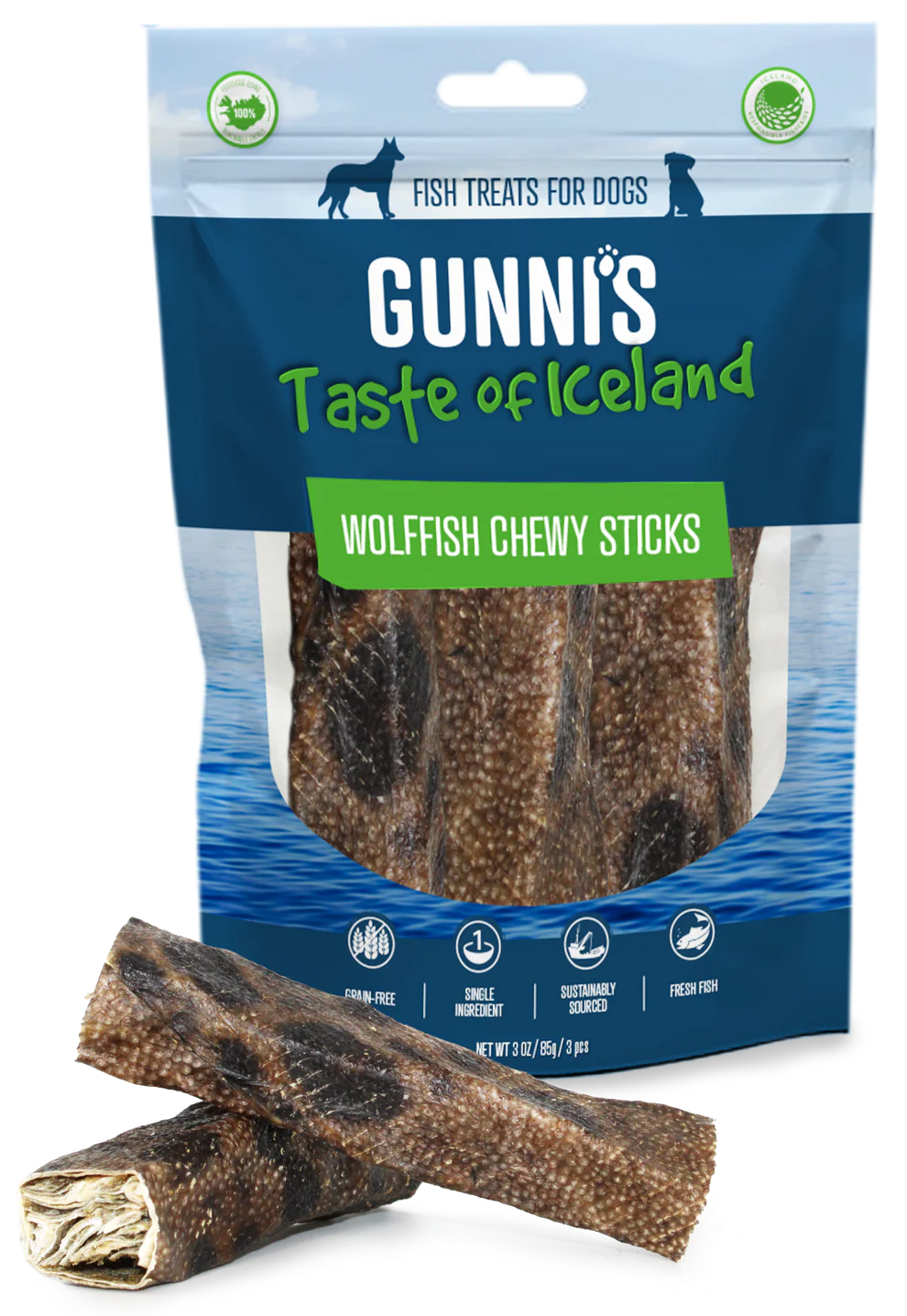 Gunni's Dog Wolfish Chewy Sticks (3pk)