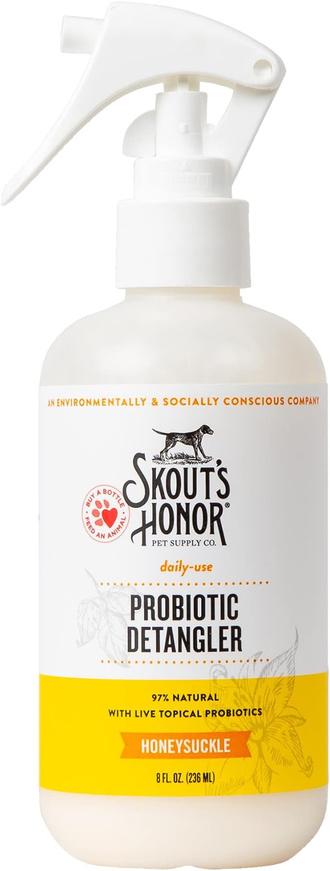 Skout's Honor Dog Probiotic Detangler Honeysuckle (8oz)