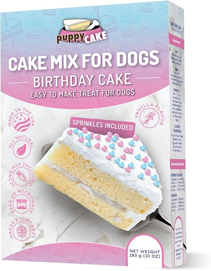 Puppy Cake Mix Birthday Cake With Pupfetti Sprinkles (10oz)
